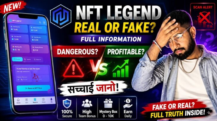Nft Legend App Latest Update & Withdrawal Review . Is Nft Legend Real Or it’s a Scam 😡