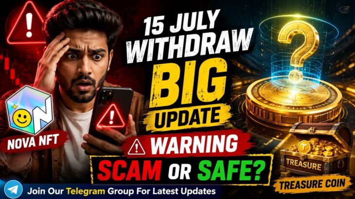 Nova NFT Withdrawal Update 🚨 “3000 Free Coins” Offer Safe Hai Ya Scam? Sach Janiye!