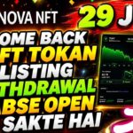 Nova Nft New Update Today | Nova Nft Withdrawal Update | Nova Nft Today News | Treasure Nft Update
