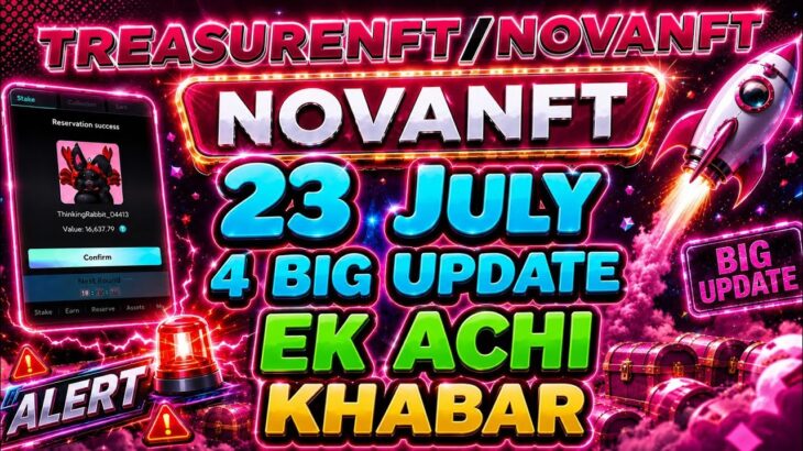 Nova Nft Withdrawal Update Today | Nova Nft Latest Update | Treasure Nft New Update | Nova Nft News