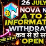 Nova Nft Withdrawal Update Today | Treasure Nft New Update | Nova Nft Latest Update | Nova Nft News