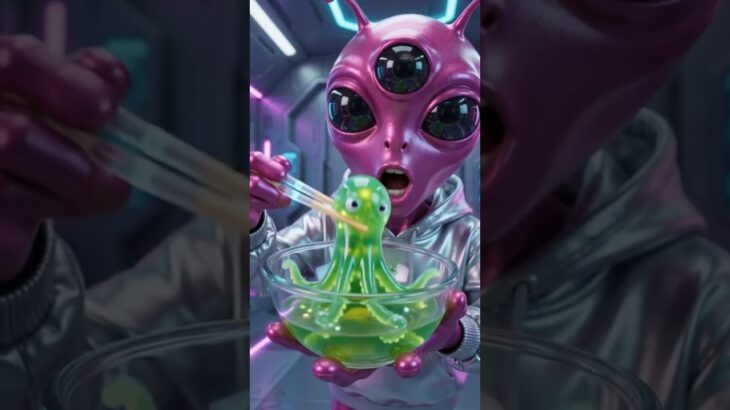 Standard Zog-glub challenge 👽👽👽 #chatgpt #groot #alien #animation #nft #space