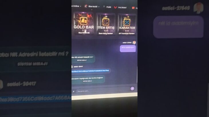 Toprakgame.com üzerinden nft karakterimi sattım ve dolandırıldım