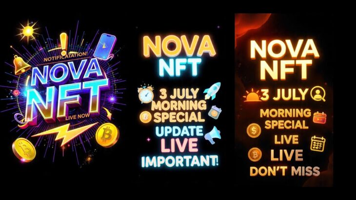Treasure Nft Fun //Nova Nft 3 July Morning Live Special Mitting Today Very Important Update Nova Nft