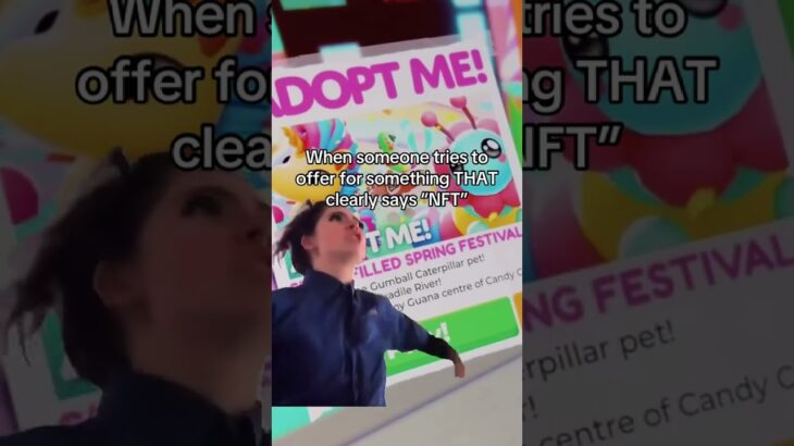 When someone tries to offer for something that clearly says NFT #roblox #adoptme #robloxmemes