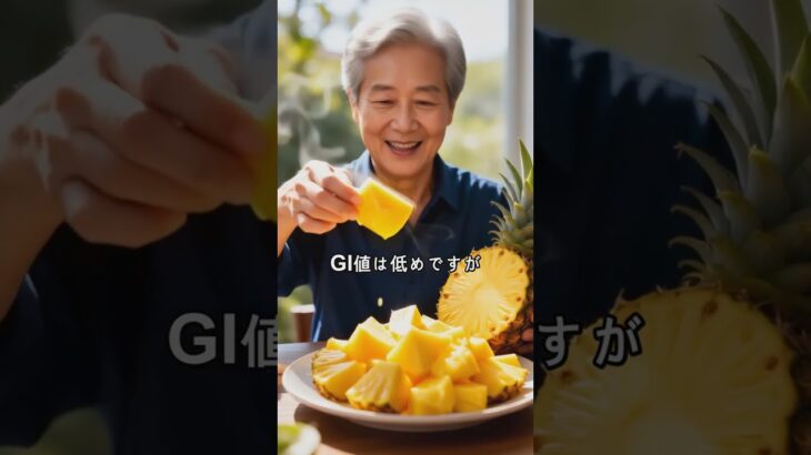 パイナップルは血糖値を上げる？糖尿病の方が注意すべき食べ方と薬の相性