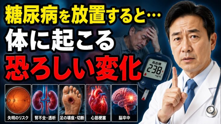 糖尿病を放置すると…体に起こる恐ろしい変化