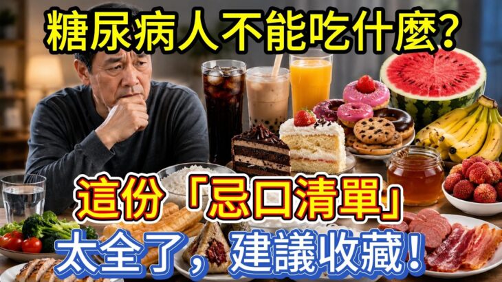 糖尿病人不能吃什麼？這份「忌口清單」太全了，建議收藏！