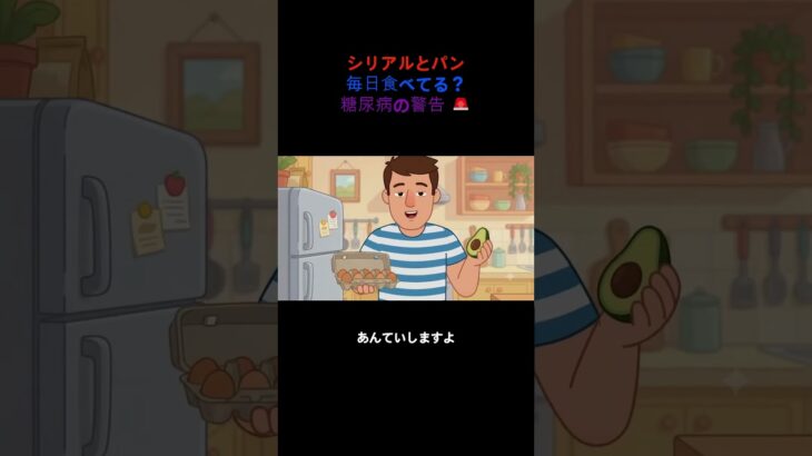 シリアルとパン毎日食べてる？糖尿病の警告 🚨