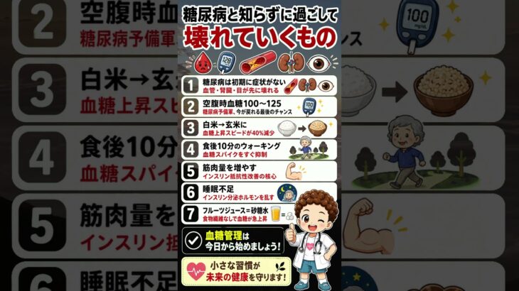 ⚠️ 糖尿病と知らずに過ごして  /  壊れていくもの
