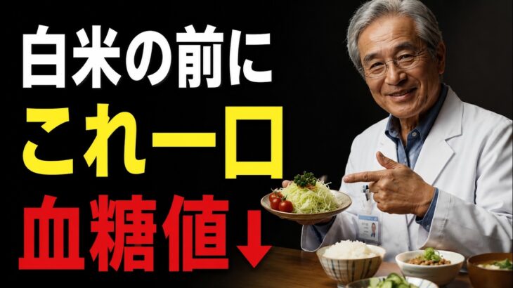 【糖尿病予防】白米を食べても血糖値の上昇を劇的に抑える！毎食前に一口食べるべき最高の食べ物｜血糖値｜食事法｜健康寿命｜オーディオブック