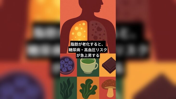 脂肪が老化すると、糖尿病・高血圧リスクが急上昇する