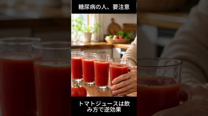 トマトジュースは糖尿病にいい？飲み方を間違えると逆効果