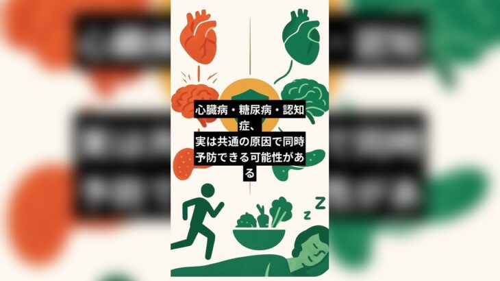 心臓病・糖尿病・認知症、実は共通の原因で同時予防できる可能性がある