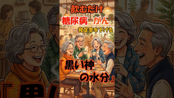 飲むだけで糖尿病とがんの発症率を下げる『黒い神の水分』！