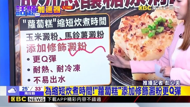 最新》蘿蔔糕沒蘿蔔？ 專家：「成分恐釀糖尿病」
