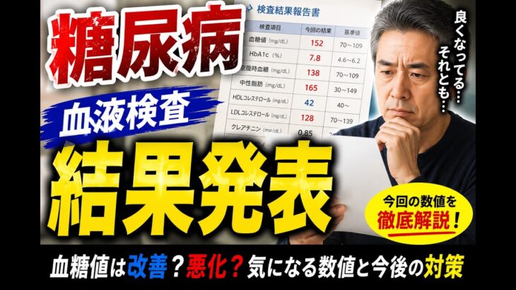 【糖尿病】中年太郎の人生放浪記〜血液検査結果発表〜