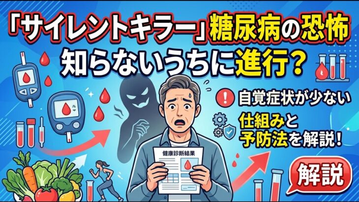 筋肉があなたを救う 糖尿病予防の真実｜・糖尿病は静かな敵ですでも防げます#糖尿病#予防医学#生活習慣病#筋トレ#健康#血糖値#初期症状#医学知識#ヘルスケア知って得する健康知識、健康情報、