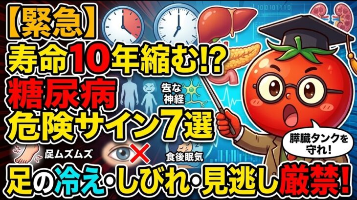 【放置厳禁】寿命が10年縮む！？今すぐ確かめるべき糖尿病の危険サインと予防習慣