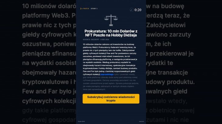 10 mln dolarów z NFT i hobby didżeja — #KryptoSkrót #shorts