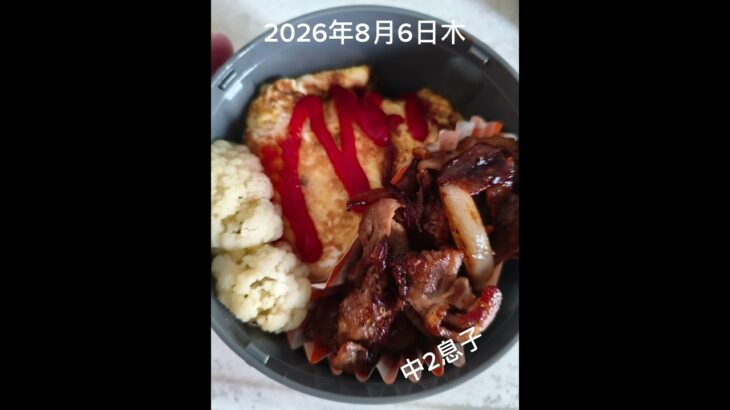 #糖尿病弁当#時短10分#パパ弁当#息子弁当#夫のお母さん直伝オムライス#shorts