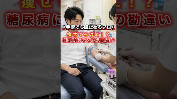 【勘違い】痩せてるのに糖尿病！？1型・2型の違い #生活習慣＃糖尿病