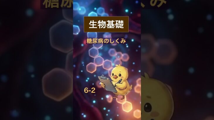 【共テ生物基礎】13秒の限界ノック！糖尿病のしくみと再吸収5選（第2弾）