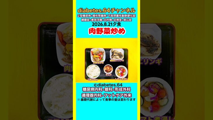 【肉野菜炒め】 塩分は1日5g#2型糖尿病#CKD#LEAD#狭心症#白内障#食事療法#自炊記録#提出用画像