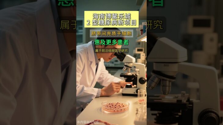 博鳌乐城2型糖尿病人脐带间充质干细胞