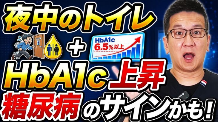 【糖尿病】あなたは大丈夫？夜中2〜3回の頻尿＋喉の渇き＋体重減少…3つ重なったら血糖検査を！