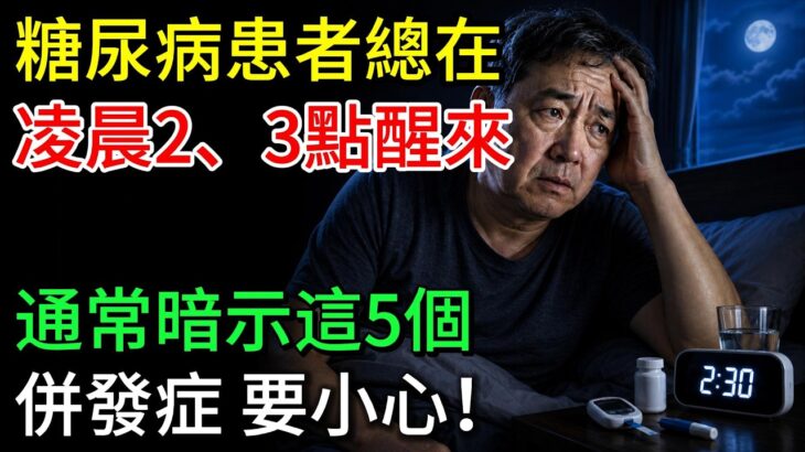 糖尿病患者總在凌晨2、3點醒來，通常暗示這5個併發症，要小心！