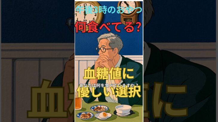 午後3時のおやつ  #眠る  #健康習慣 #血糖値 #糖尿病予防 #シニア健康研究所