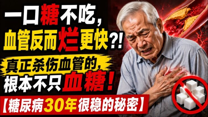【糖尿病30年不恶化？】一口糖不吃全做错！揭秘：真正拉开差距的根本不是“血糖数字”，而是这9件事！