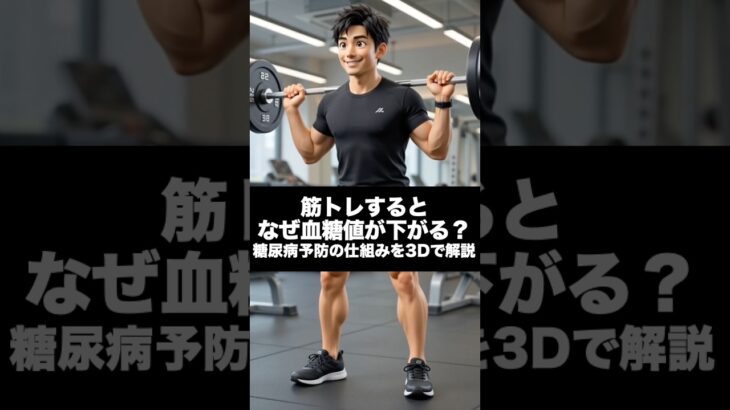 筋トレすると、なぜ血糖値が下がる？｜糖尿病予防の仕組みを3Dで解説