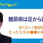 糖尿病は足から腐る？ たった5分の●●が命を守る【ナレッジカレッジ】