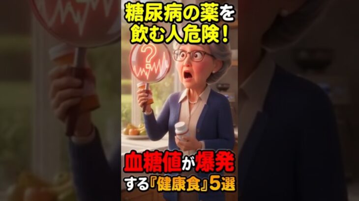 【糖尿病の薬を飲む人危険】体に良いはずの『ある健康食』で血糖値が急上昇する理由5選！ #シニア健康 #雑学 #60歳代
