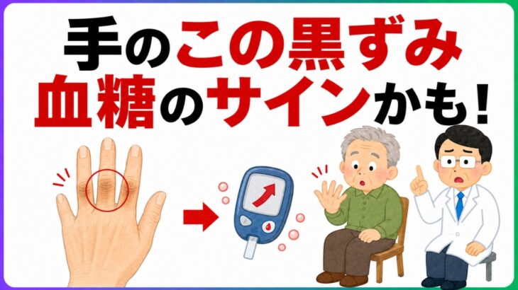 【60歳以上は要注意】手に現れる「糖尿病の意外なサイン」5選｜ただの老化だと思って放置していませんか？｜健康雑学