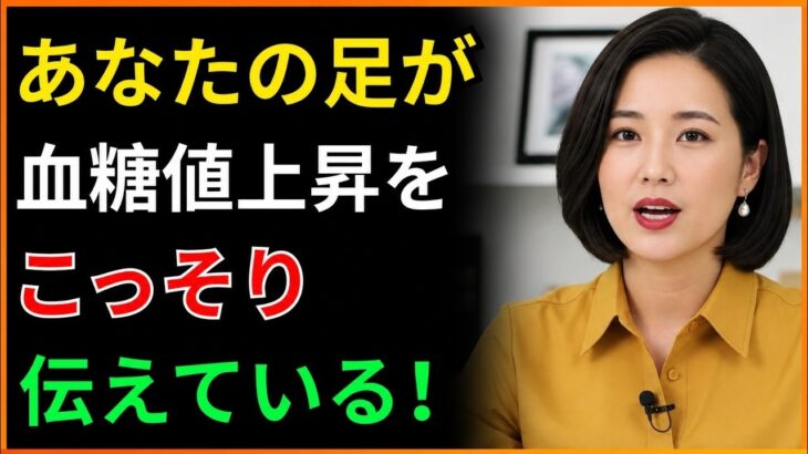 【放置厳禁】足に出る「糖尿病の危険サイン」９つ｜60代70代は今すぐ確認