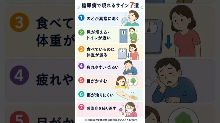 糖尿病で現れるサイン7選｜見逃したくない症状