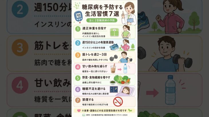 糖尿病を予防する生活習慣7選｜今日からできる対策