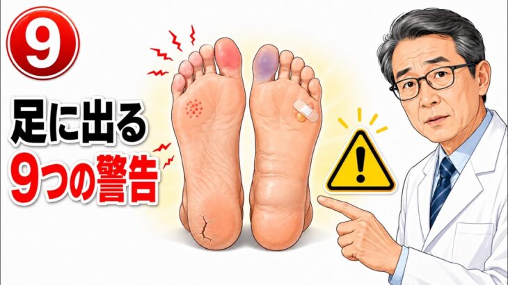 【医師が警告】足に現れる9つの危険サインは糖尿病の兆候かもしれません（見逃さないで！）