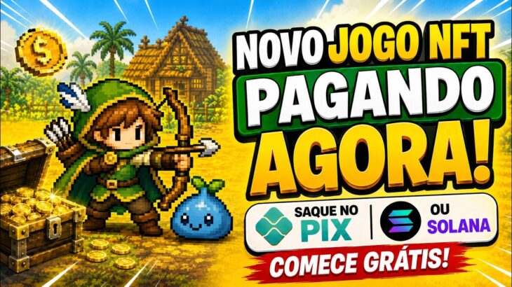 ACHEI UM NOVO JOGO NFT IDLE QUE SACA DIRETO NO PIX… E É GRÁTIS!