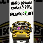 Back to School Migos #LEMIGOS #handdrawn #COMICS #nft