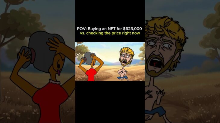 Bro really spent $623k on a pixel 💀😭 #loganpaul #nft #crypto #animation  #edit