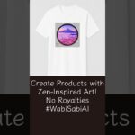Create Products with Zen-Inspired Art! No Royalties #WabiSabiAI #Zen #Web3 #NFT #blockchain