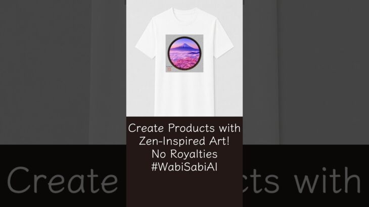 Create Products with Zen-Inspired Art! No Royalties #WabiSabiAI #Zen #Web3 #NFT #blockchain