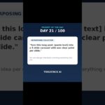 Day 21/100: Turn Any Post Into a 3-Slide Carousel #aiprompts #giveaway #aitools #chatgpt #nft