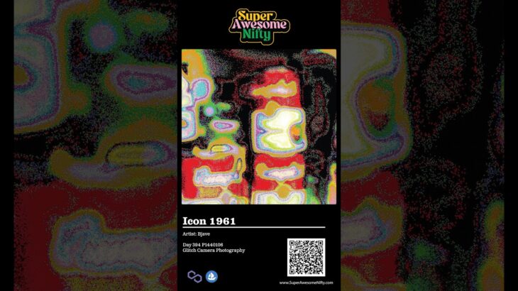 Day 394 Bjave P1440106 ‘Icon 1961’ Glitch Camera Photography Art Super Awesome Nifty Opensea NFT