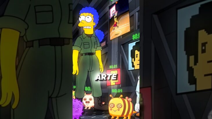 El NFT y el comercio digital en Springfield!🤑#simpsons #thesimpsons #criptomonedas #nft #shortsfeed