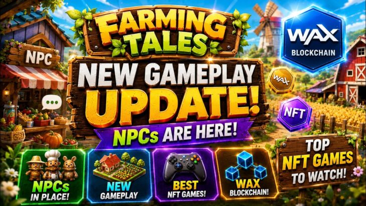 Farming Tales New Gameplay Update: NPCs Are Here + Best NFT Games on WAX Blockchain?